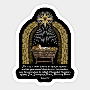 The Nativity Scene Sticker